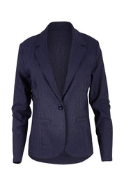 Product shot of The Stretch Classic Blazer in colour Navy (Blue), from the front
