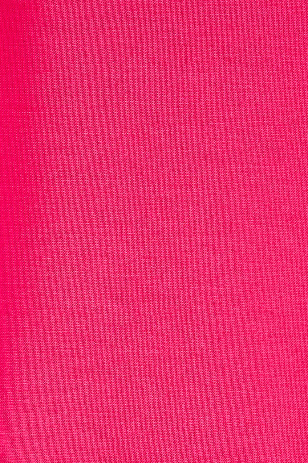 Product shot of the Belle Luxe Bamboo Tank in colour Lipstick (Pink), detail