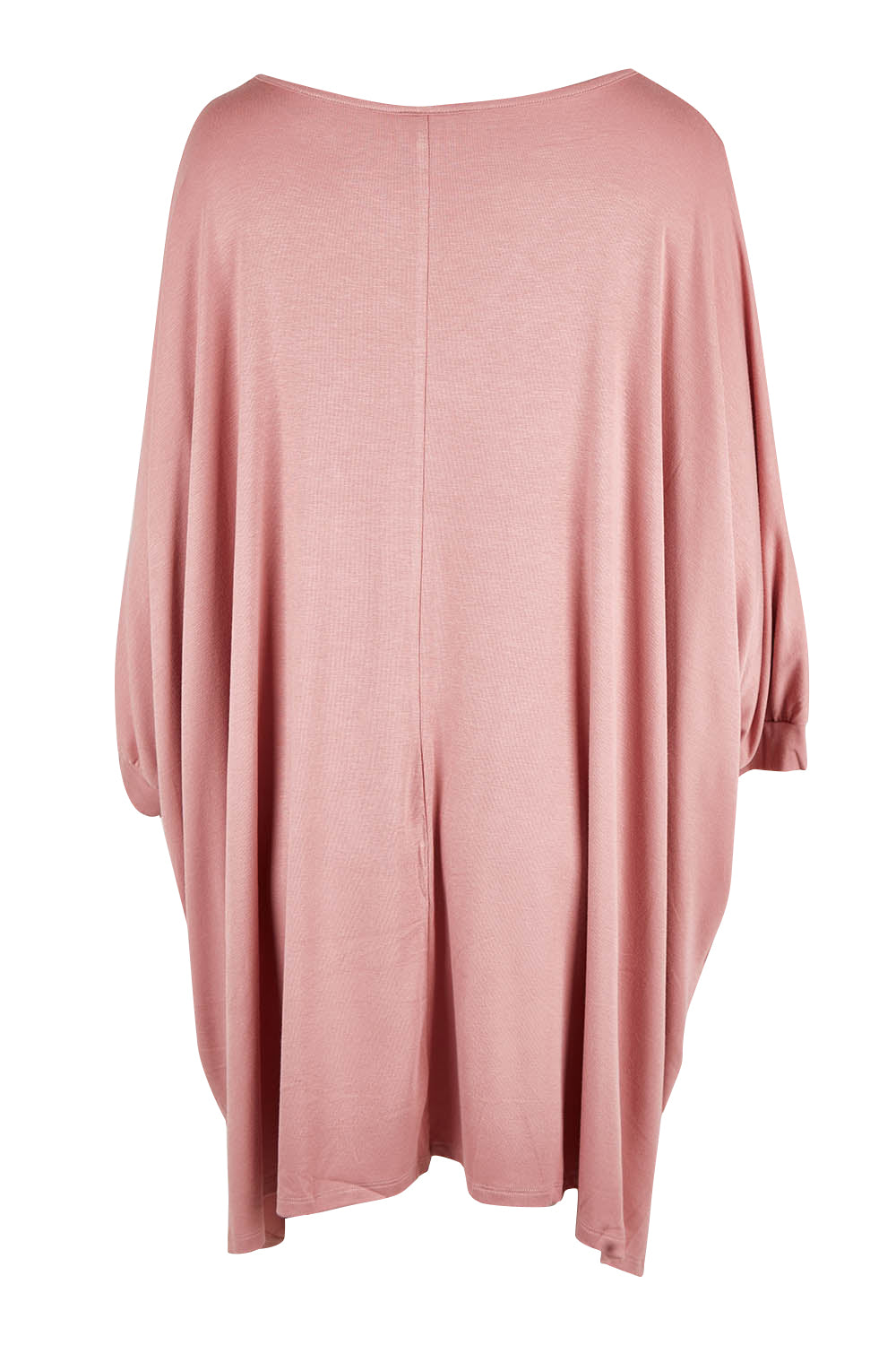 Product shot of the Belle Goddess Cotton Tee in colour Blush (Pink), from the back