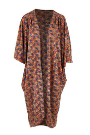 Product shot of the Got You Covered Throw Cardi in colour Ditsy, from the front