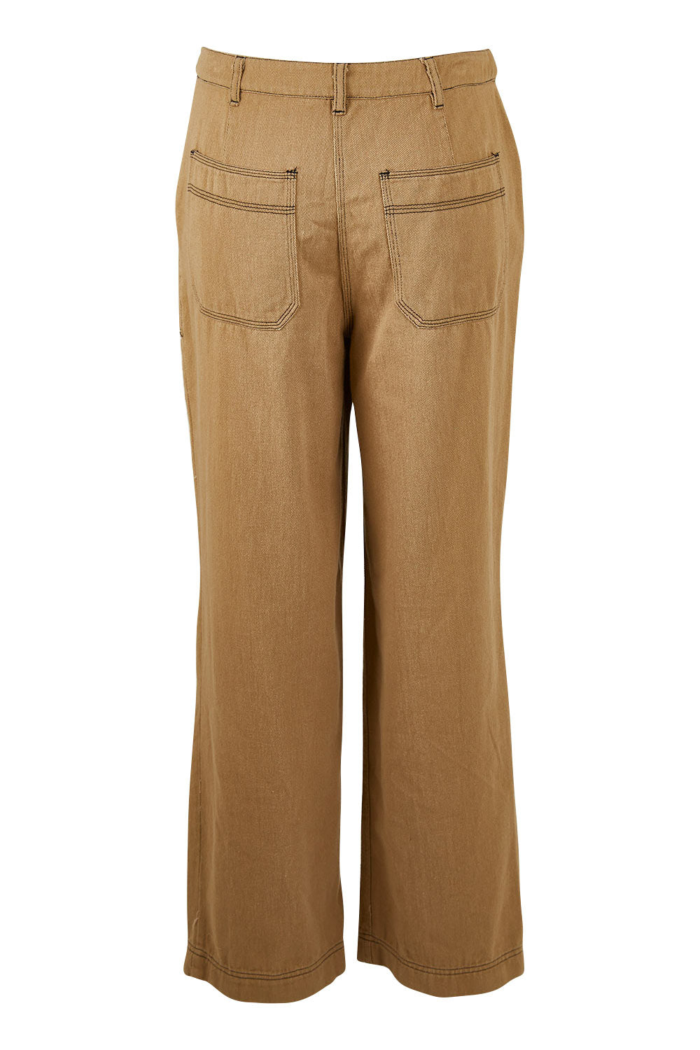 Product shot of the Chill Out Calling Jeans in colour Moss, from the back