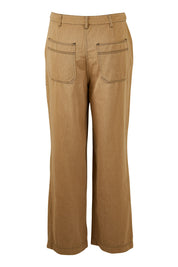 Product shot of the Chill Out Calling Jeans in colour Moss, from the back