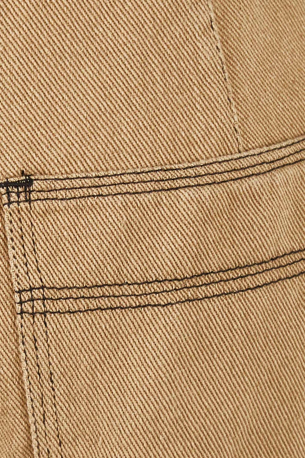 Product shot of the Chill Out Calling Jeans in colour Moss, detail