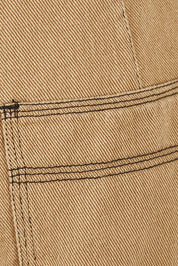 Product shot of the Chill Out Calling Jeans in colour Moss, detail