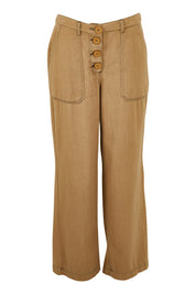 Product shot of the Chill Out Calling Jeans in colour Moss, from the front