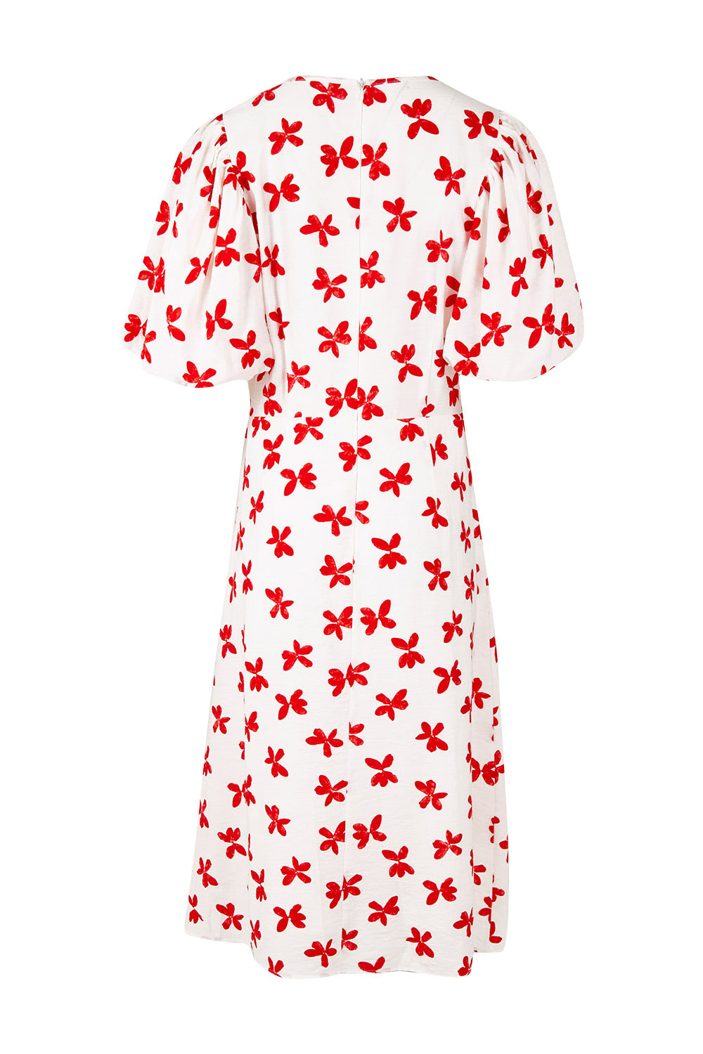 Product shot of the You Make Me Feel Like Dancing Dress in colour White (White), from the back