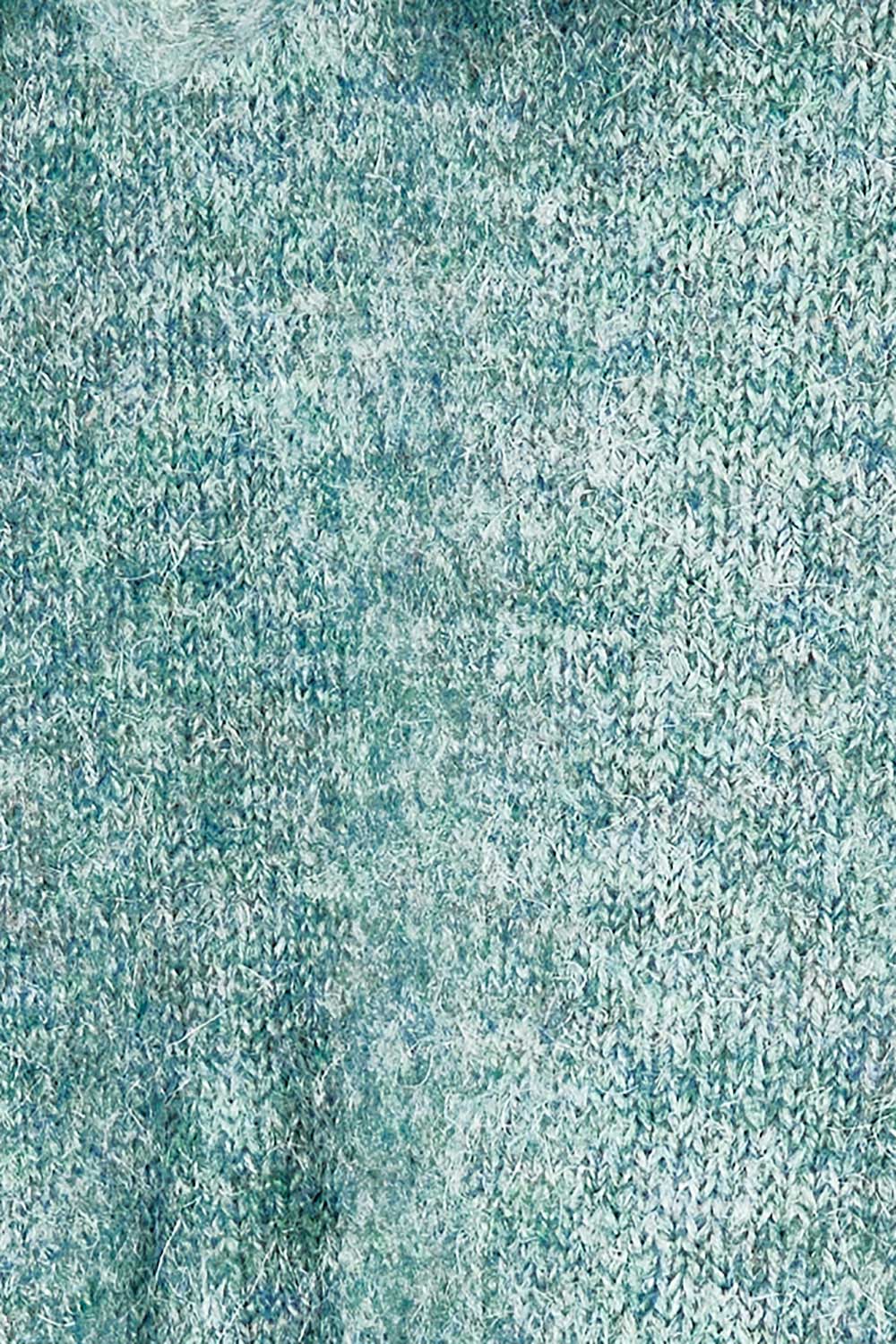 Product shot of the Keeping The Chill Out Poncho in colour Sea (Blue), detail