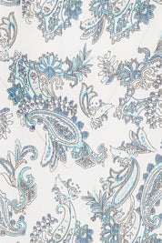 Product shot of the Paisley Lady Blouse in colour Whtpaisley (White), detail