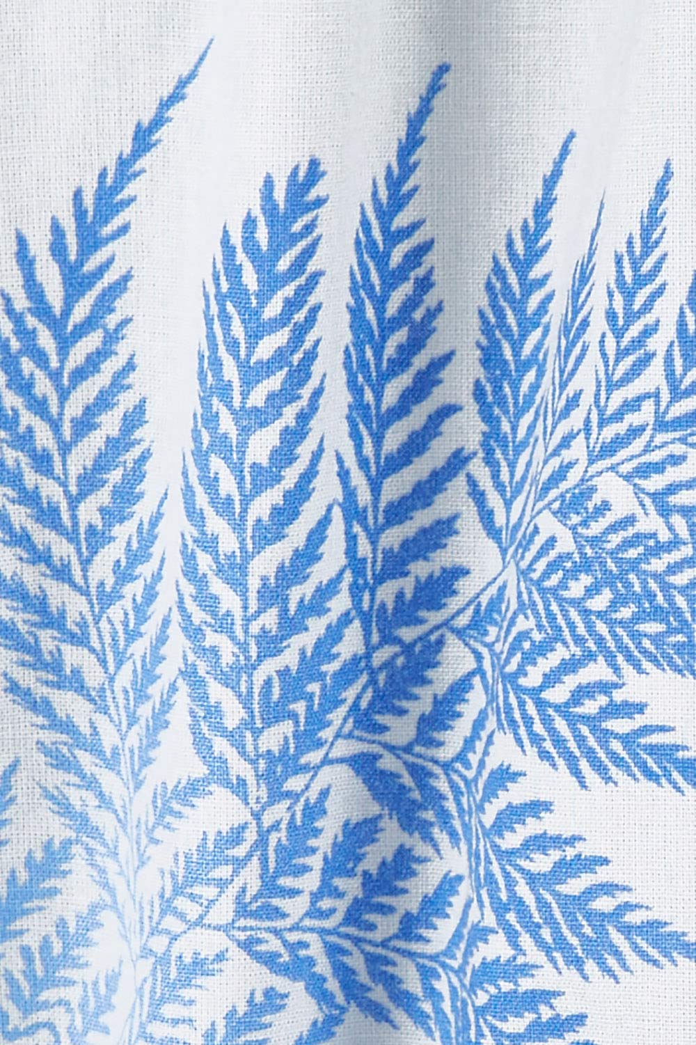 Product shot of the Fern Fair Cotton Blouse in colour Bluefern (Blue), detail