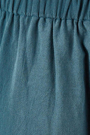 Product shot of the Dawn Break Relaxed Pants in colour Ocean (Blue), detail