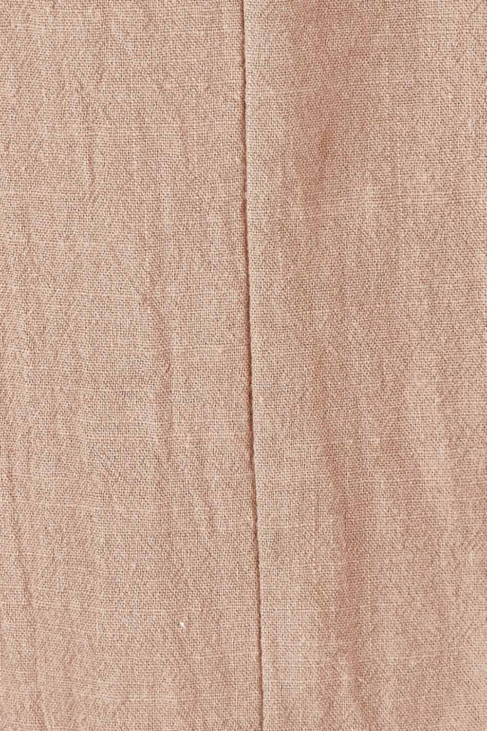 Product shot of the Good Times Gather Top in colour Latte, detail