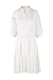 Product shot of the Sweet As Sugar Dress in colour White (White), from the front