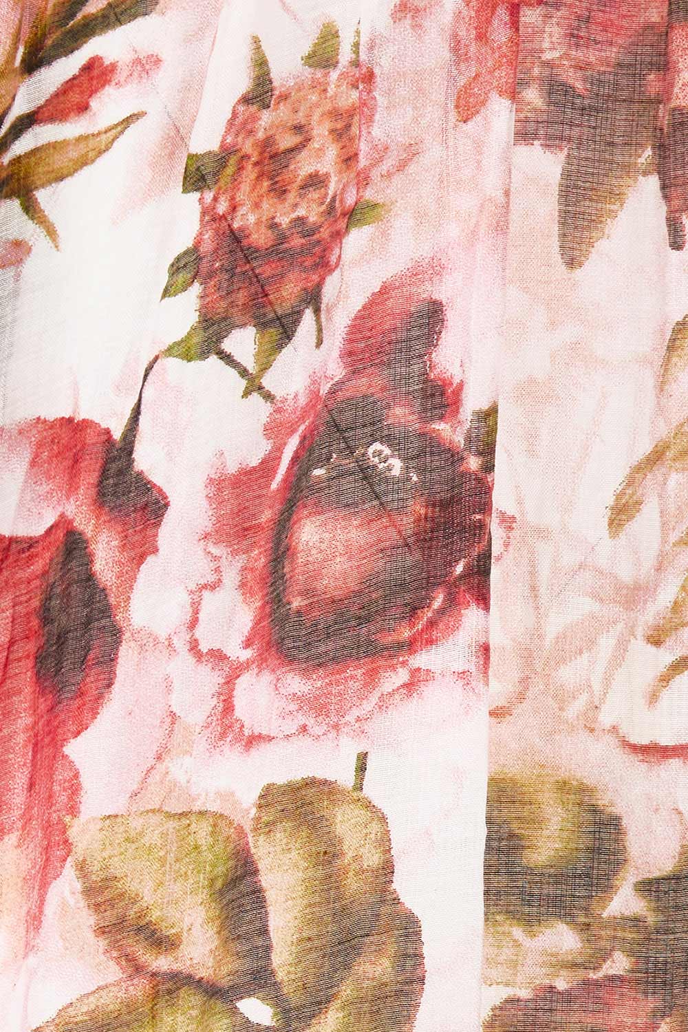 Product shot of the Down The Garden Path Dress in colour Fleur (Pink), detail