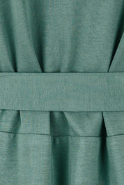 Product shot of the Preloved Thats A Wrap Mercerised Cotton Dress in colour Fern (Green), detail