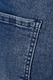 Product shot of the Wild Plains Flat Front Stitch Jeggings in colour Darkdenim (Blue), detail