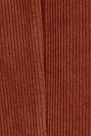 Product shot of the Feeling Good Cord Blazer in colour Rust, detail