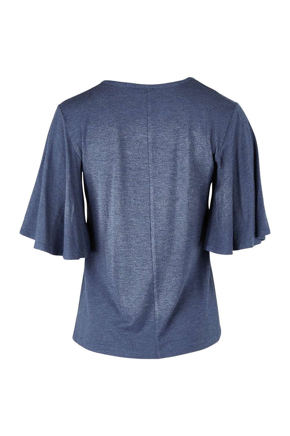 Product shot of the Flutter By Tee in colour Marldenim (Blue), from the back