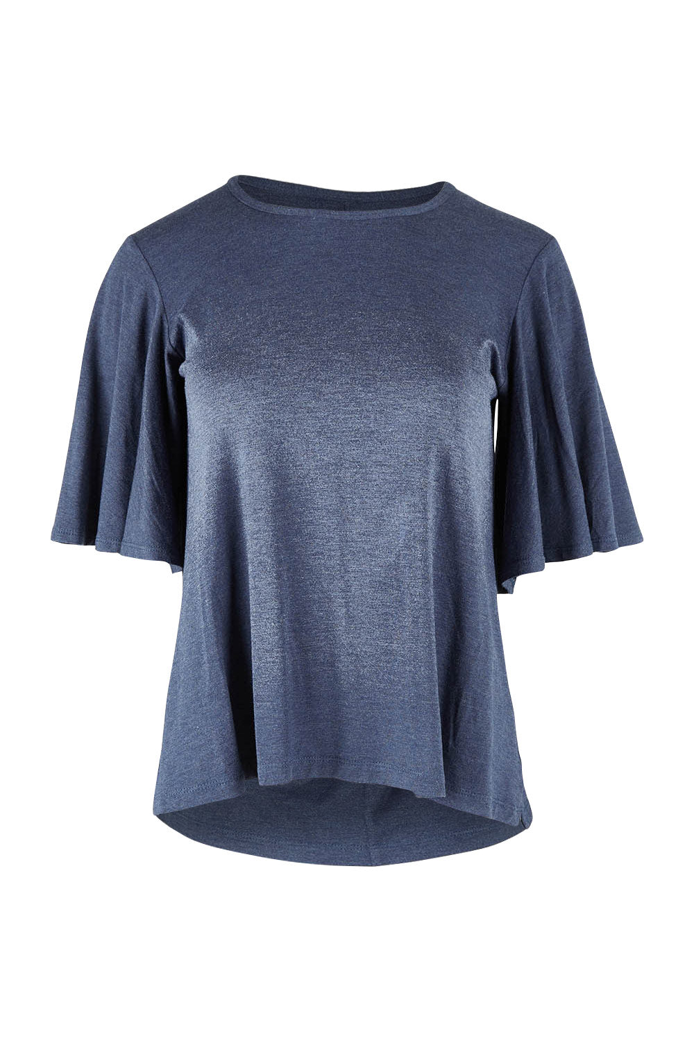Product shot of the Flutter By Tee in colour Marldenim (Blue), from the front