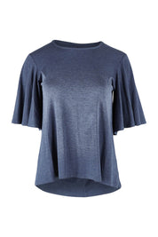 Product shot of the Flutter By Tee in colour Marldenim (Blue), from the front