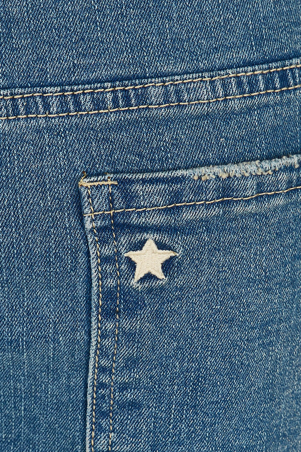 Product shot of the For All The Days Jeans in colour Denim (Blue), detail