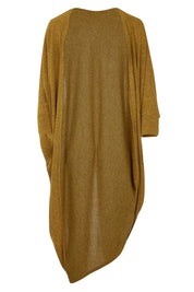 Product shot of the Falling For You Cardi in colour Mustard, from the front