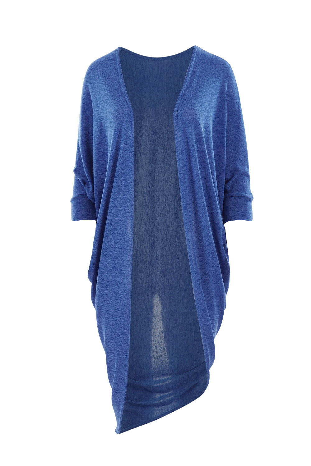 Product shot of the Falling For You Cardi in colour Sapphire (Blue), from the front