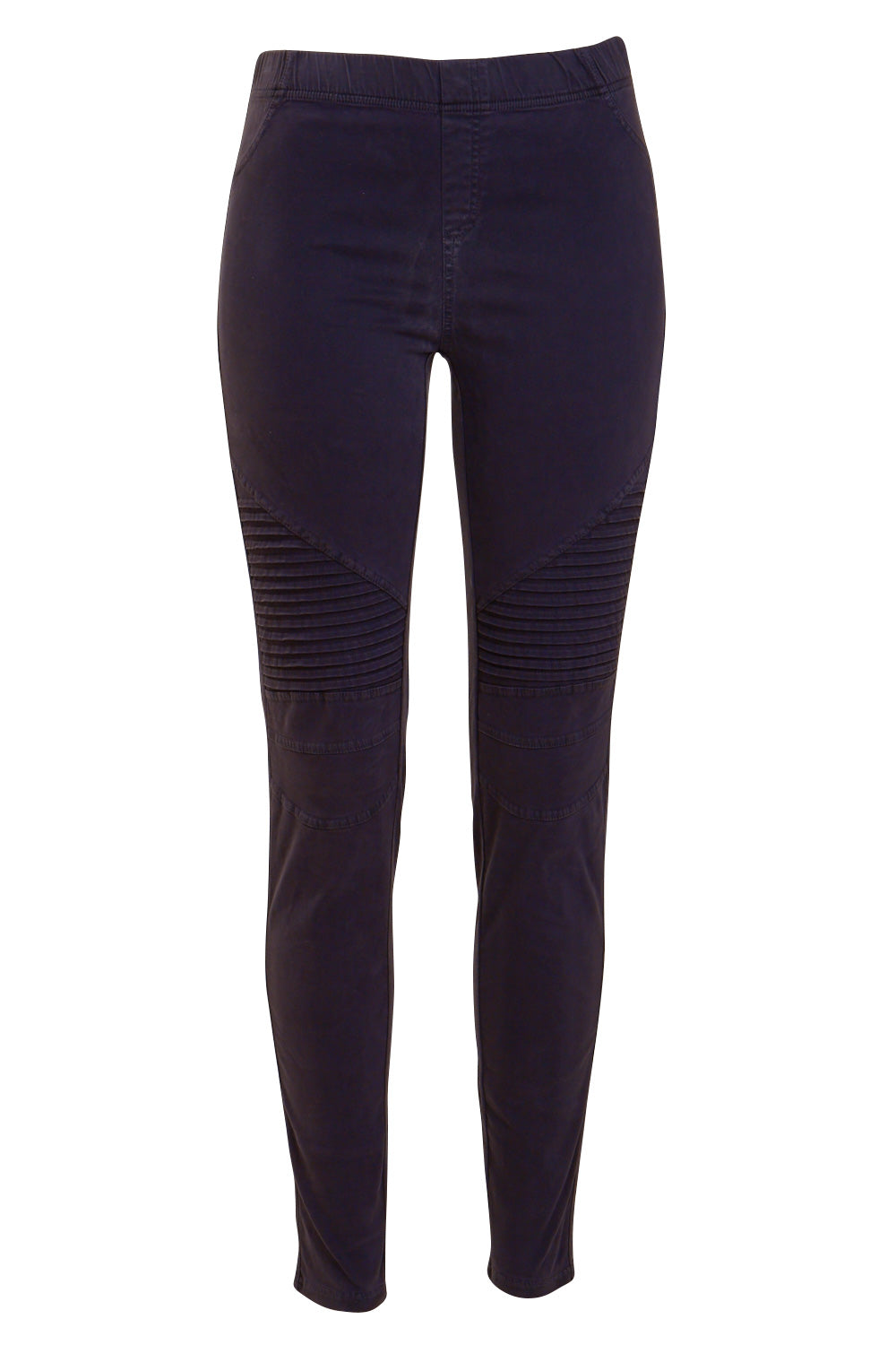 Product shot of the Wild Tribe Stitched Jeggings in colour Indigo (Blue), from the front