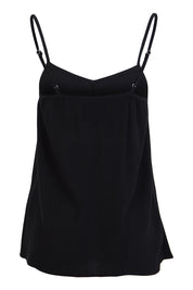 Product shot of the Runaway Top in colour JetBlack (Black), from the back