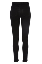 Product shot of the Wild Plains Stitched Jeggings in colour Black (Black), from the back