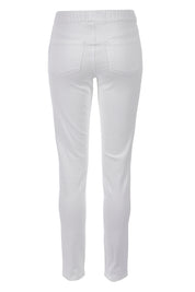 Product shot of the Wild Plains Stitched Jeggings in colour White (White), from the back
