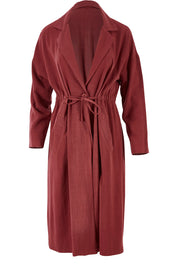 Product shot of the Got You Covered Jacket in colour Wine (Red), from the front
