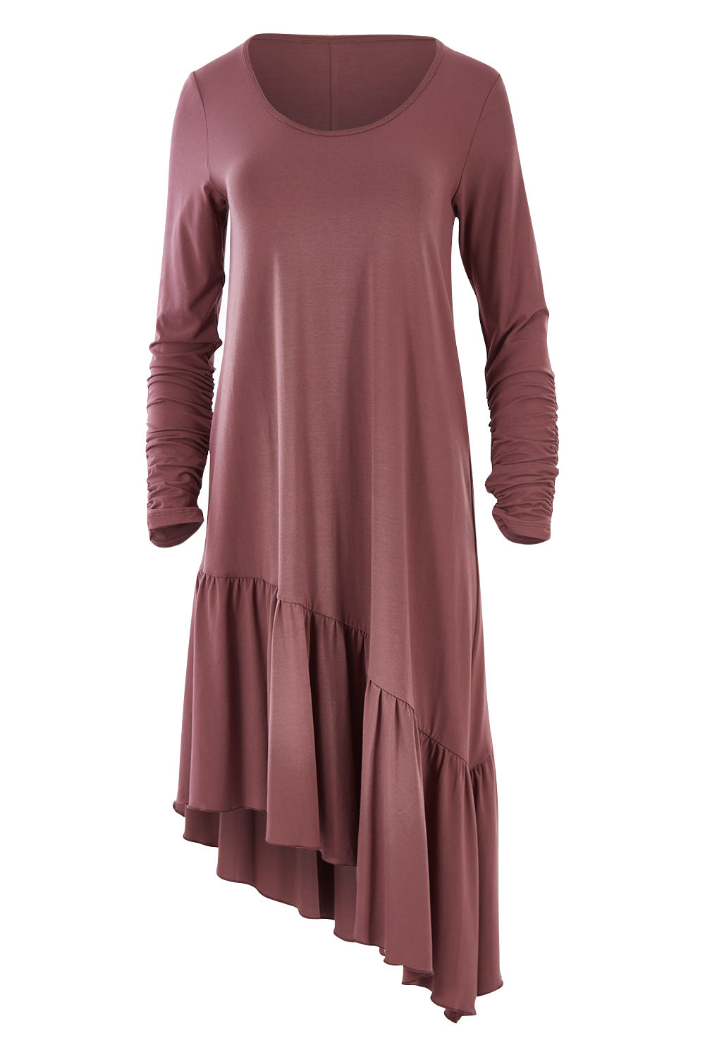 Product shot of the Cruising With You Dress in colour Lavender (Black), from the front