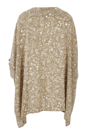 Product shot of the On The Horizon Swing Top in colour Khaki (Green), from the back