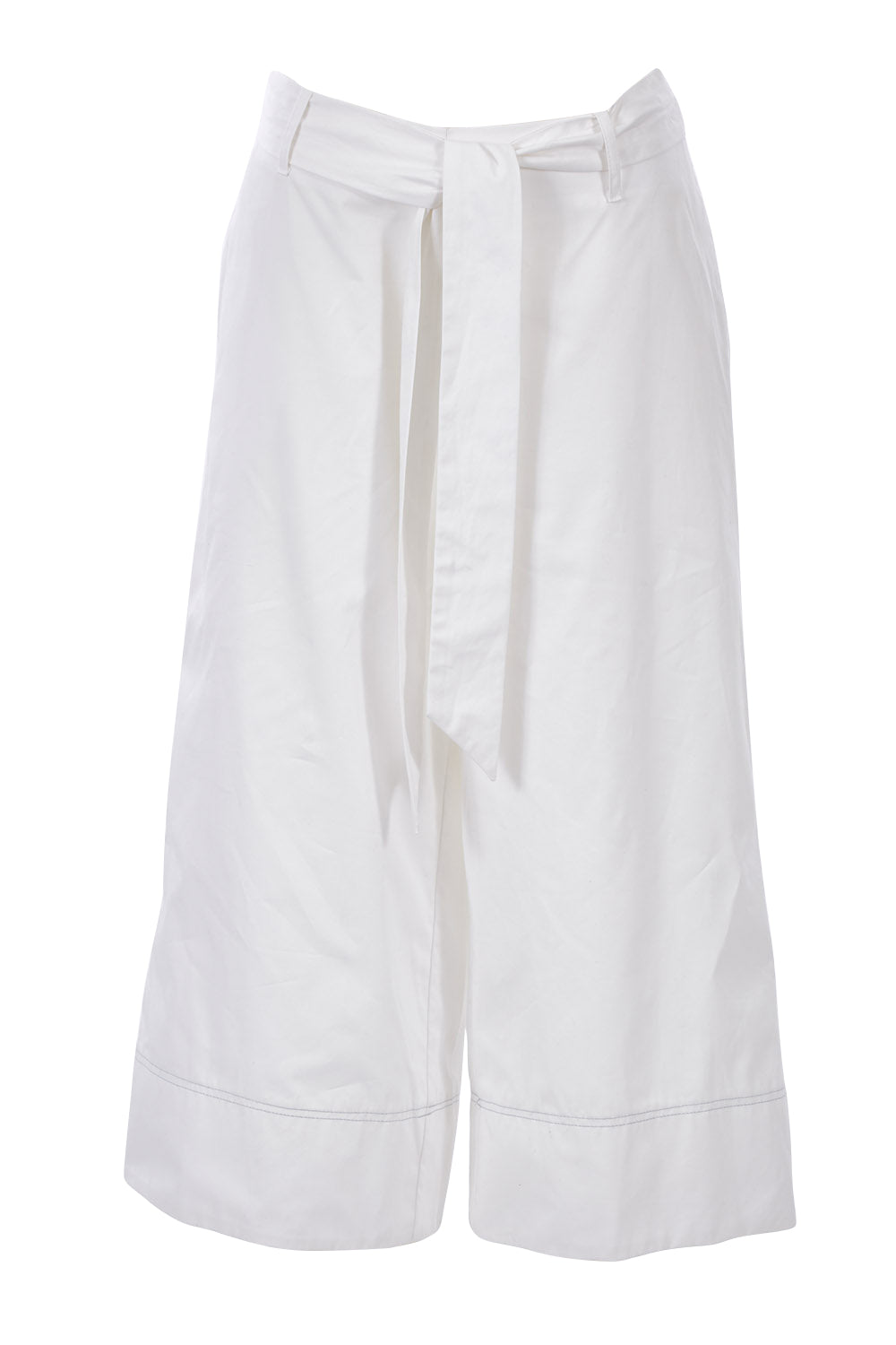 Product shot of the Chasing Seagull Pants in colour White (White), from the front