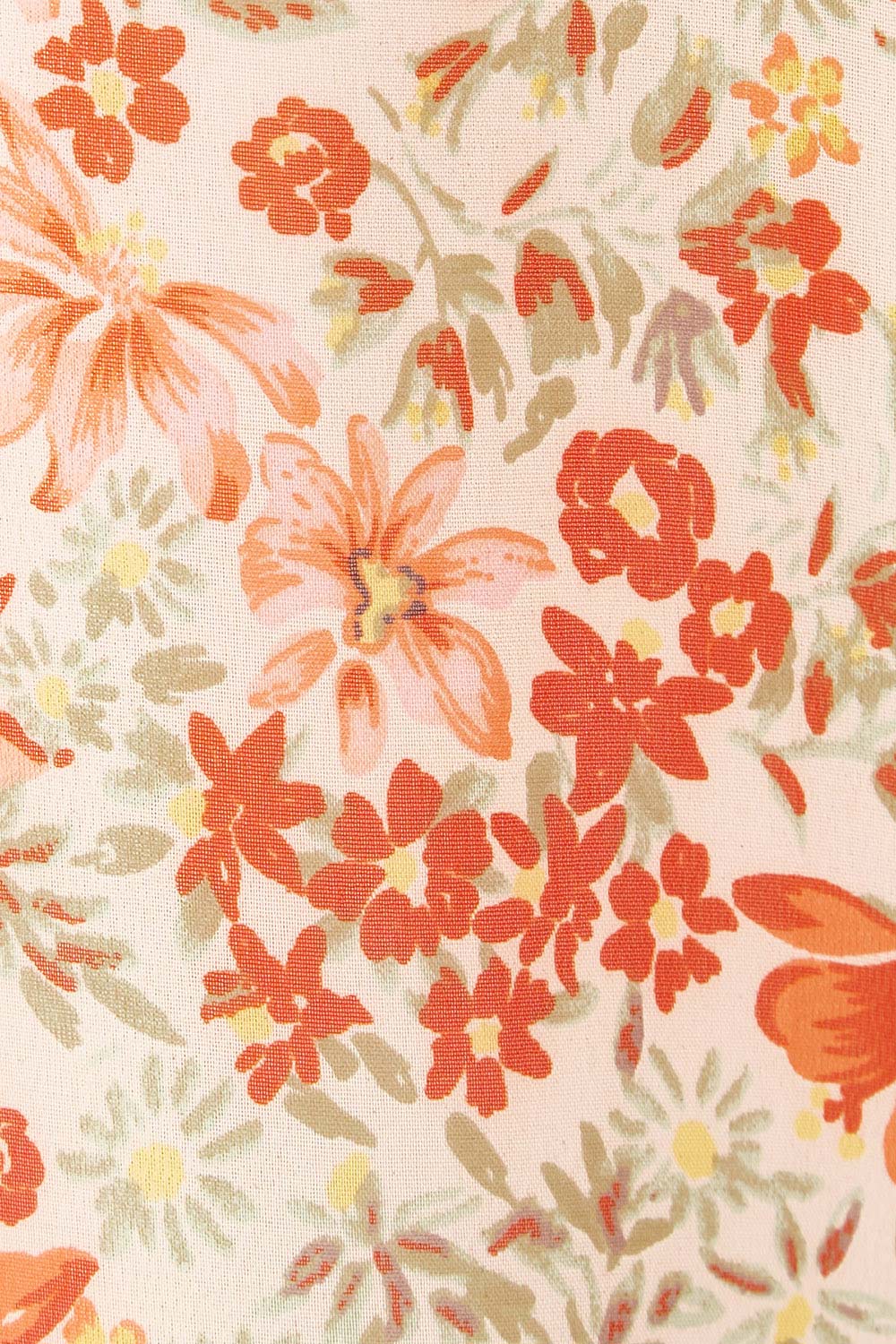 Product shot of the Easy Peasy Throw Top in colour Orangepop, detail