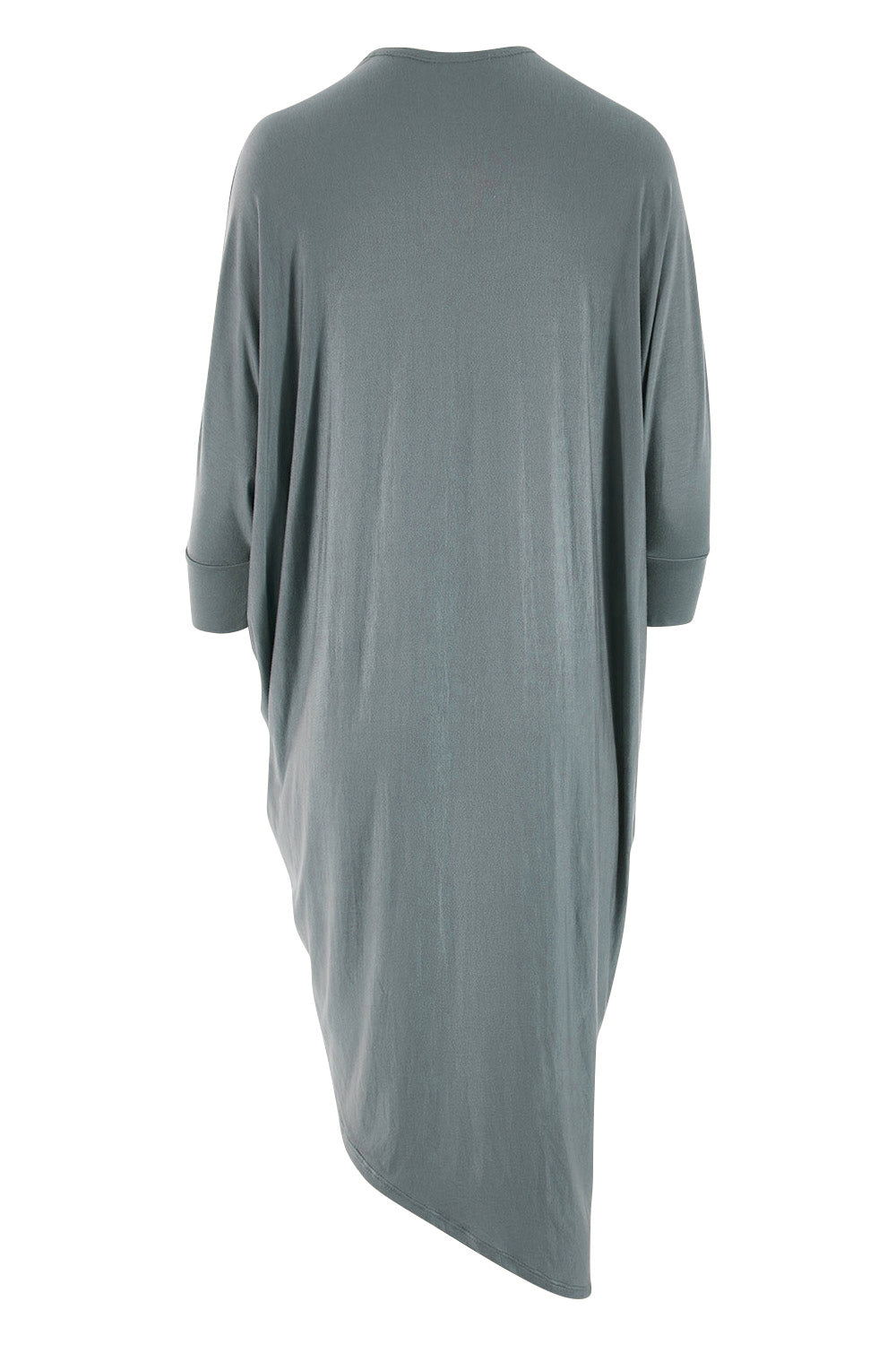 Product shot of the Falling For You Bamboo Cardi in colour Fern (Green), from the back