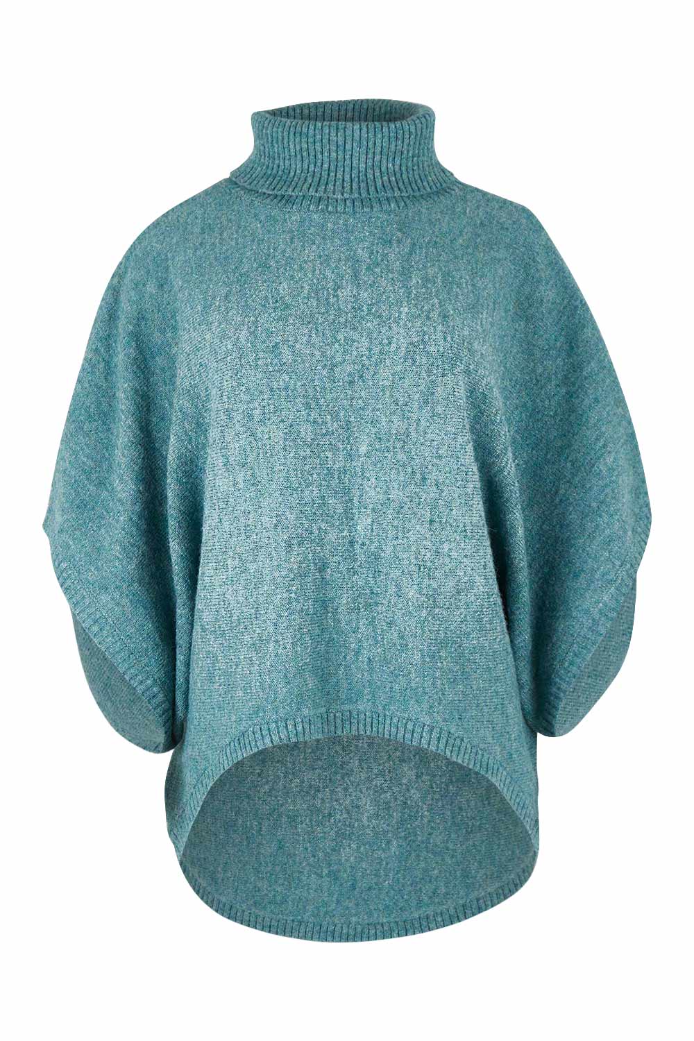 Product shot of the Addicted To You Sweater in colour Sea (Blue), from the front