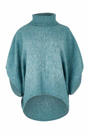 Product shot of the Addicted To You Sweater in colour Sea (Blue), from the front