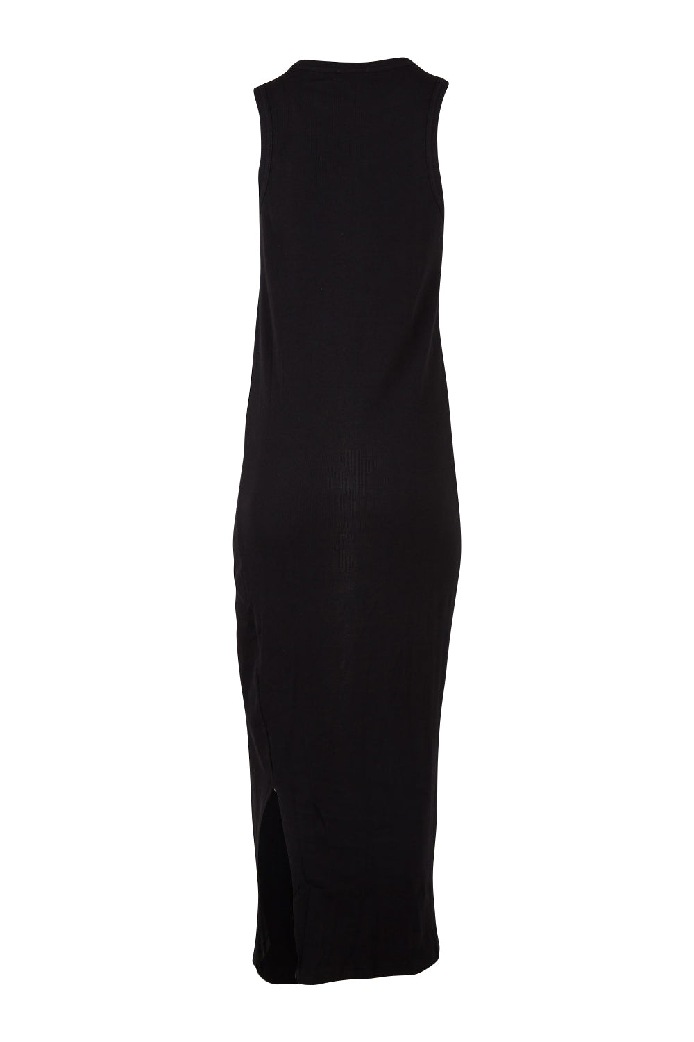 Product shot of the Carrie Dress in colour Black (Black), from the back