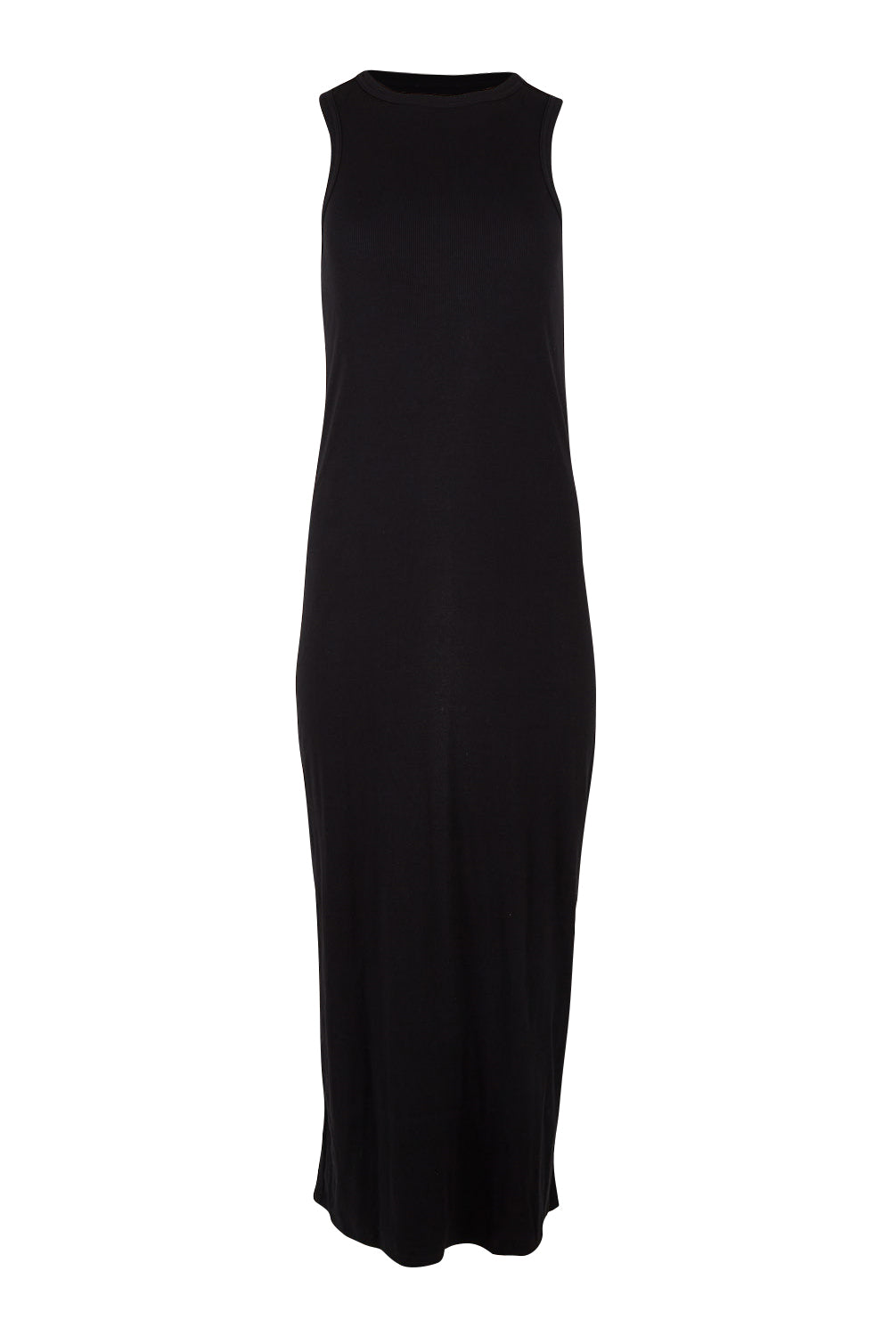 Product shot of the Carrie Dress in colour Black (Black), from the front