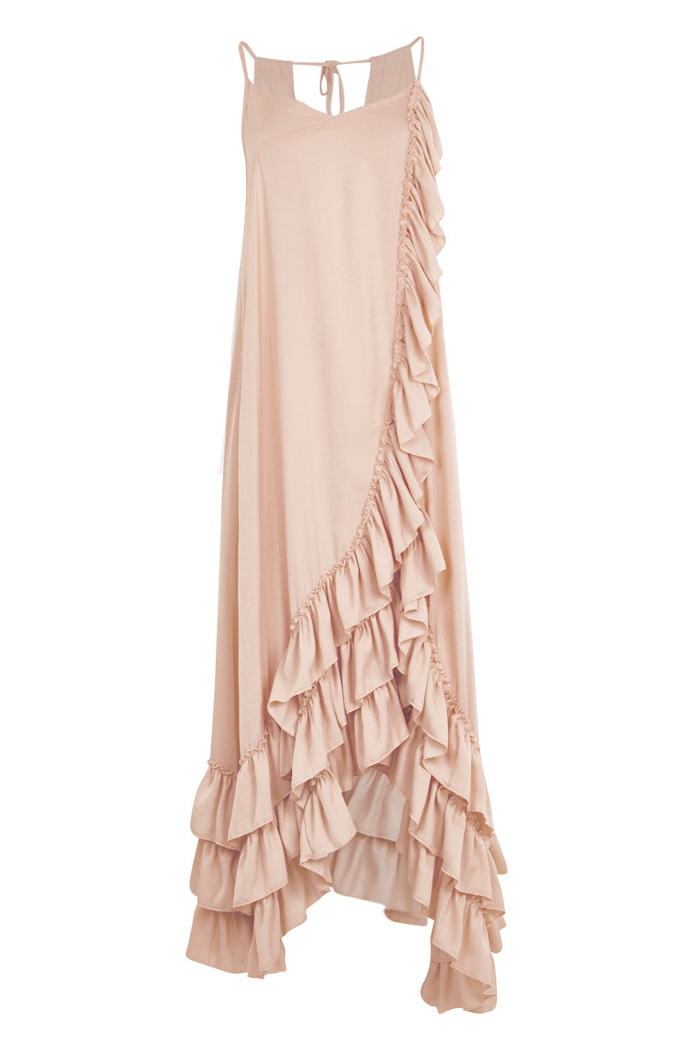 Product shot of the Margarita Dress in colour DustyRose (Pink), from the front