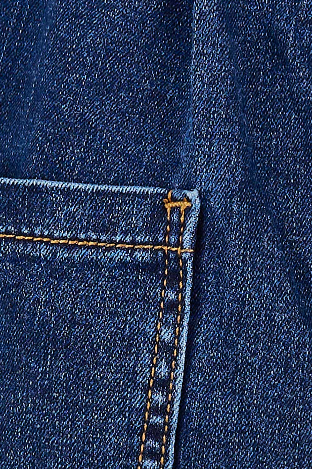 Product shot of the Wide Leg Jeans in colour Blue (Blue), detail