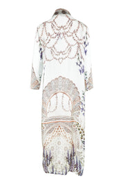 Product shot of the Lavender Duster in colour Lavender (White), from the back