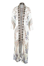 Product shot of the Lavender Duster in colour Lavender (White), from the front