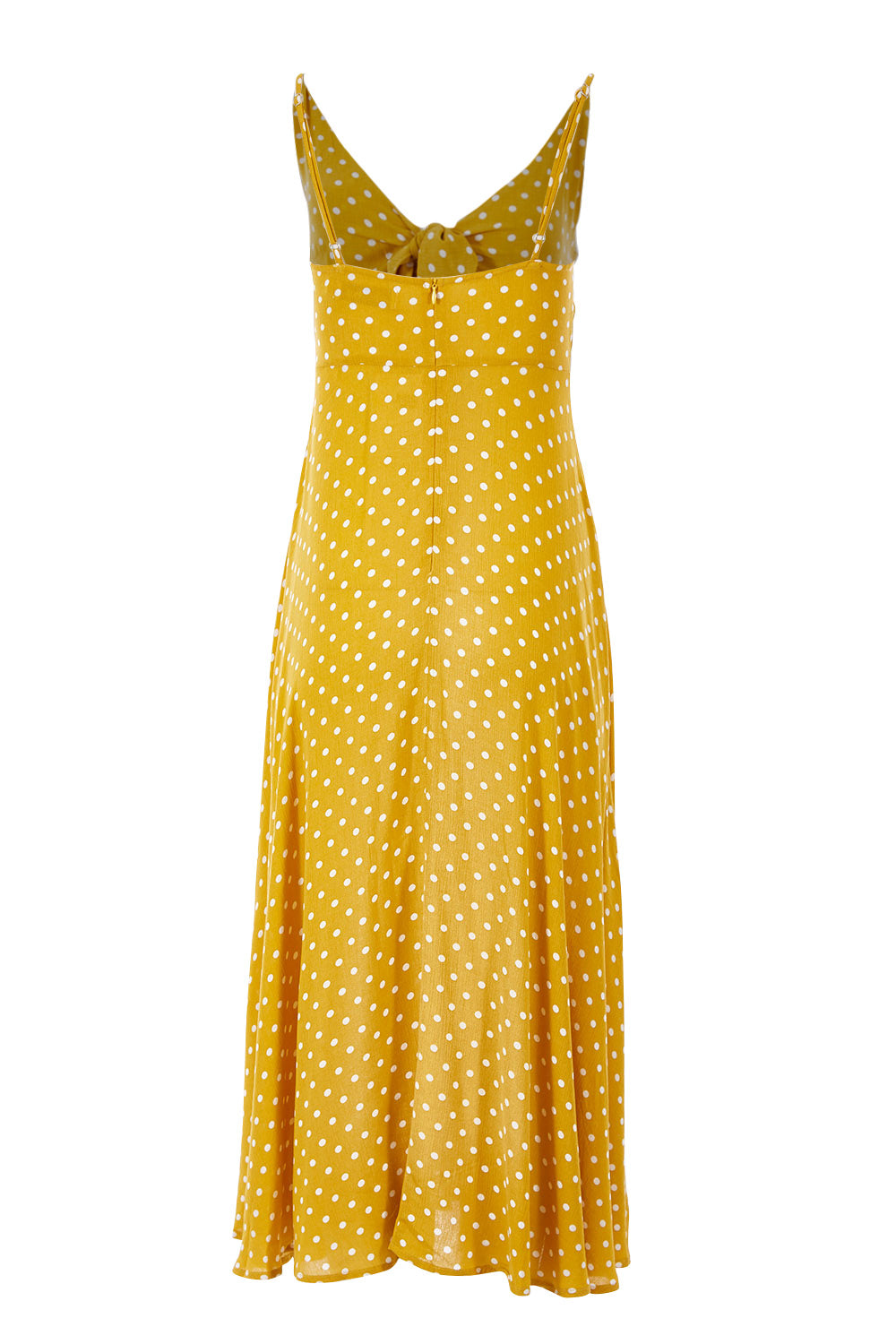Product shot of the Zuma Maxi in colour Saffron, from the back