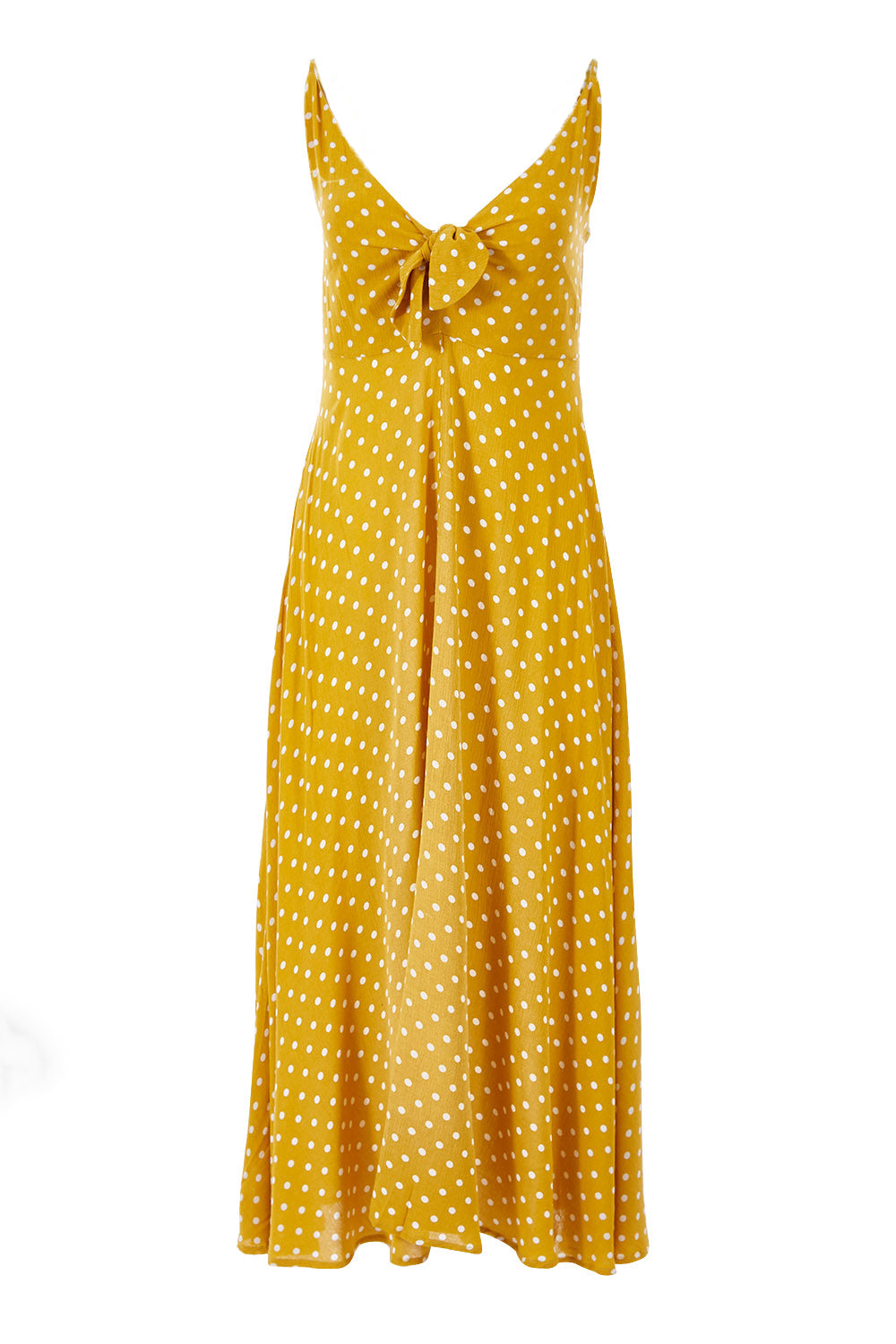 Product shot of the Zuma Maxi in colour Saffron, from the front