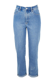 Product shot of the Hi Mom Curve in colour Blissblue (Blue), from the front