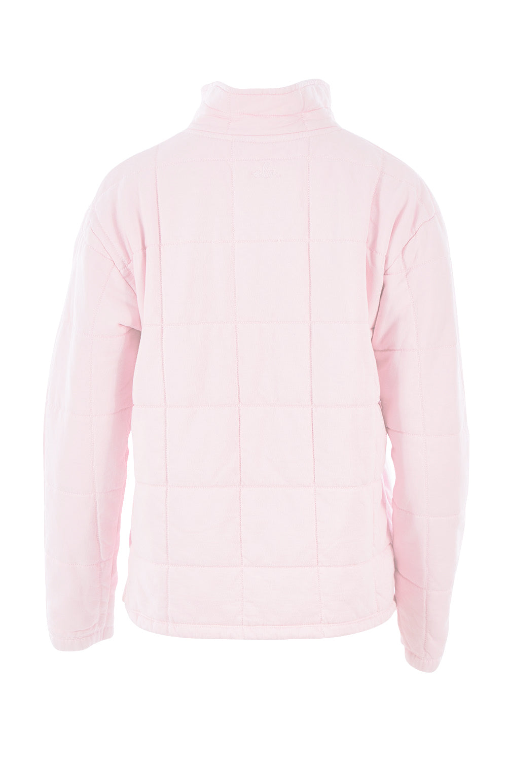 Product shot of the Madison Zip Rugby in colour Peonypink (Pink), from the back
