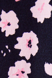 Product shot of the Eloise Floral Shirt in colour Navyfloral (Blue), detail