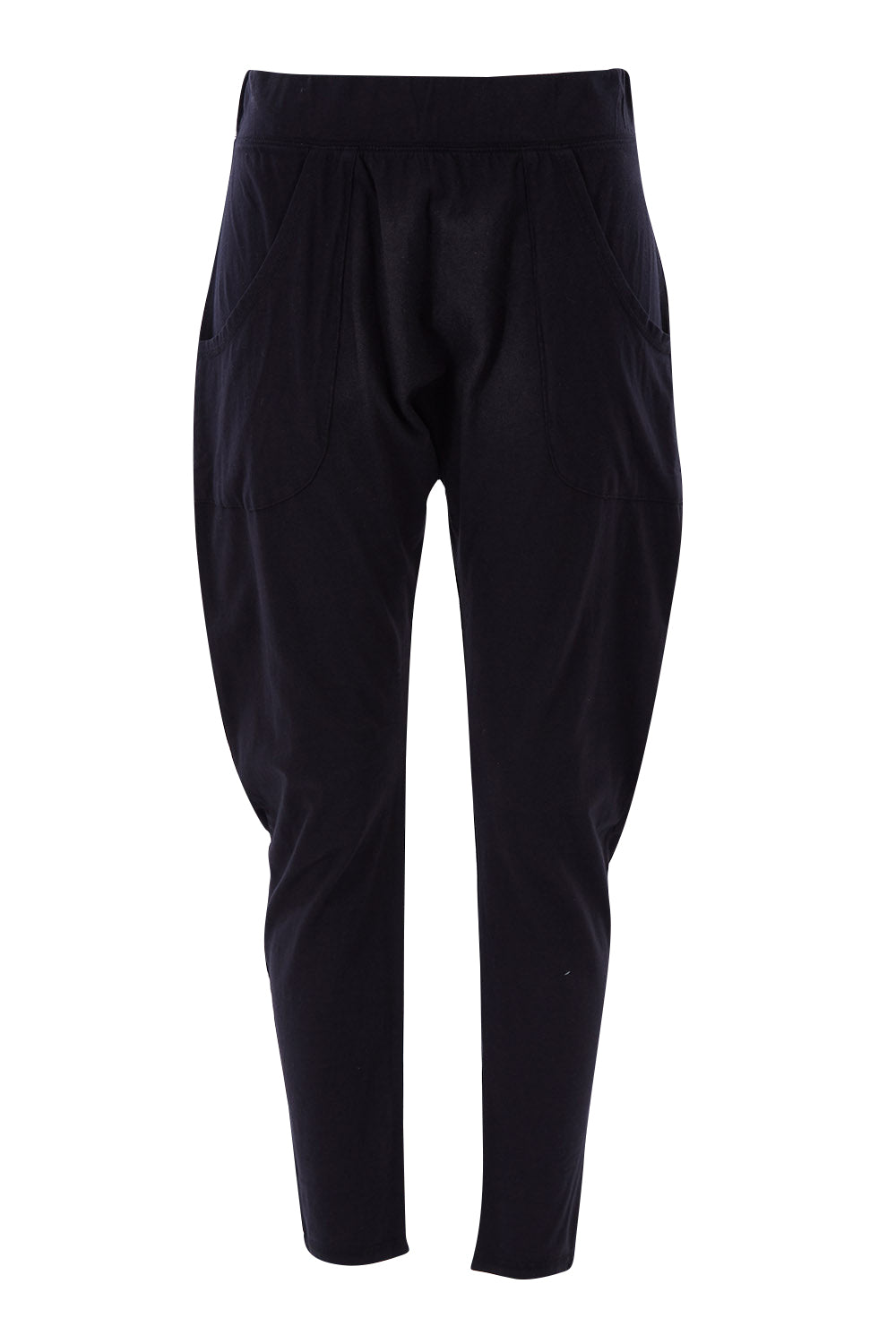 Product shot of the Fundamental Weekend Pant in colour Black (Black), from the front